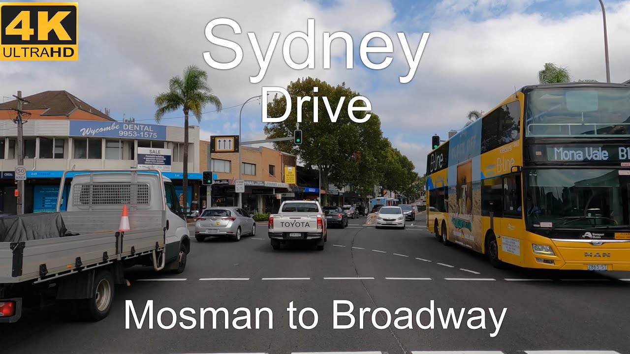 Driving Mosman to Broadway | Sydney Australia | 4K UHD 
