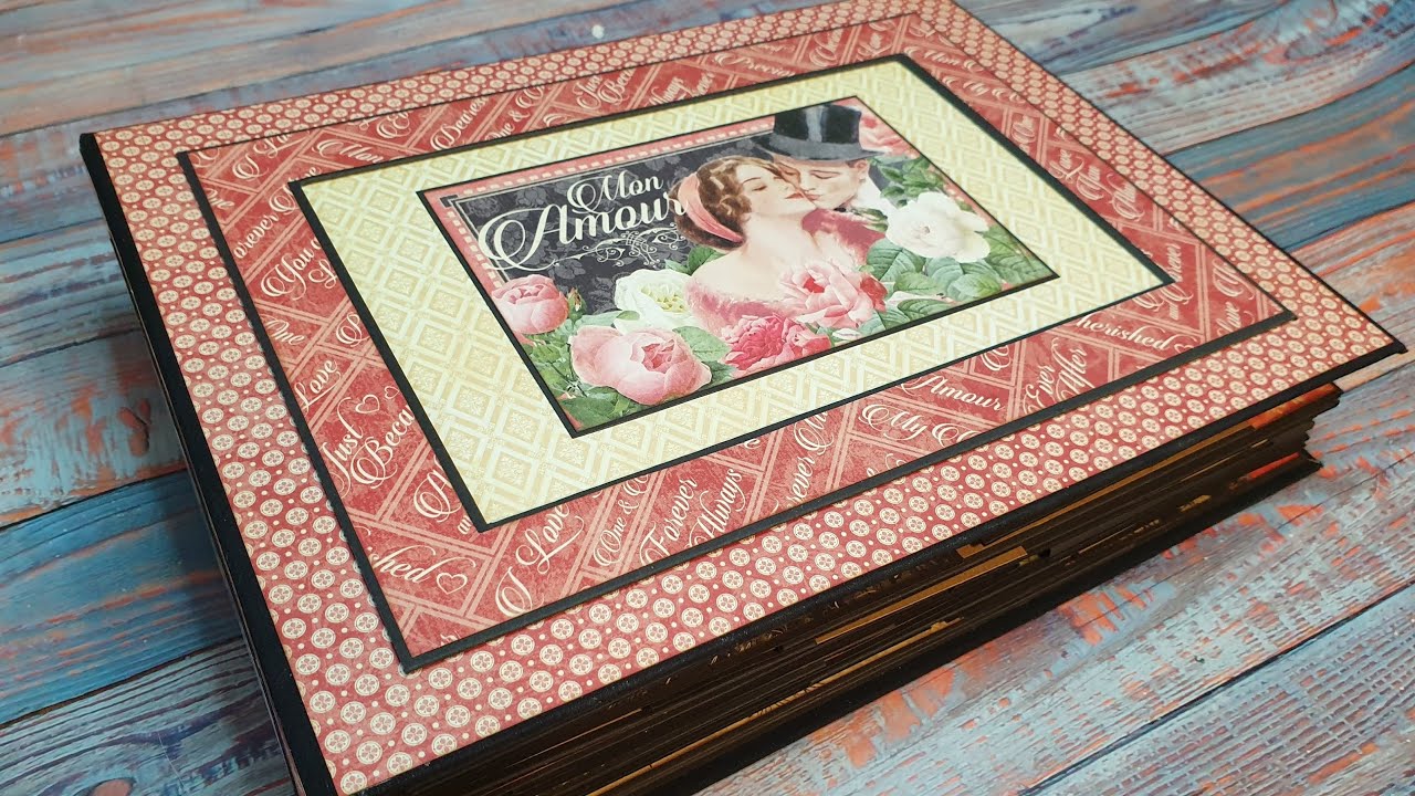 Scrapbooking. Album Mon Amour. Graphic 45