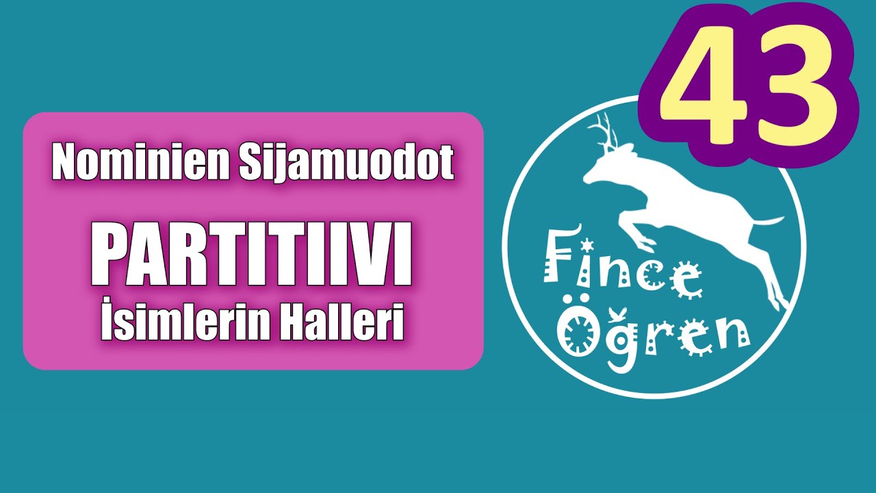 Fince Tekil Partitiivi (Yksikön Partitiivi) | Kapsamlı Türkçe Anlatım ve Kurallar