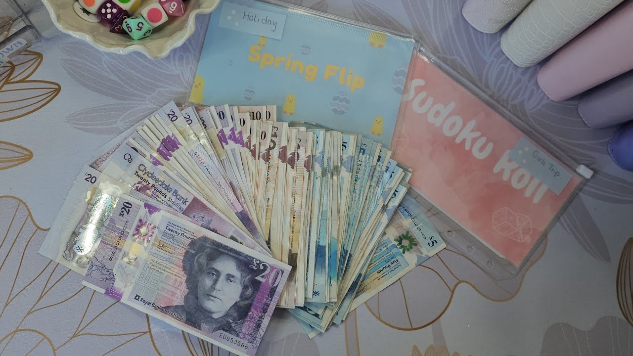 Cash stuff over £1000 with me! sinking funds, savings challenges & budget UK