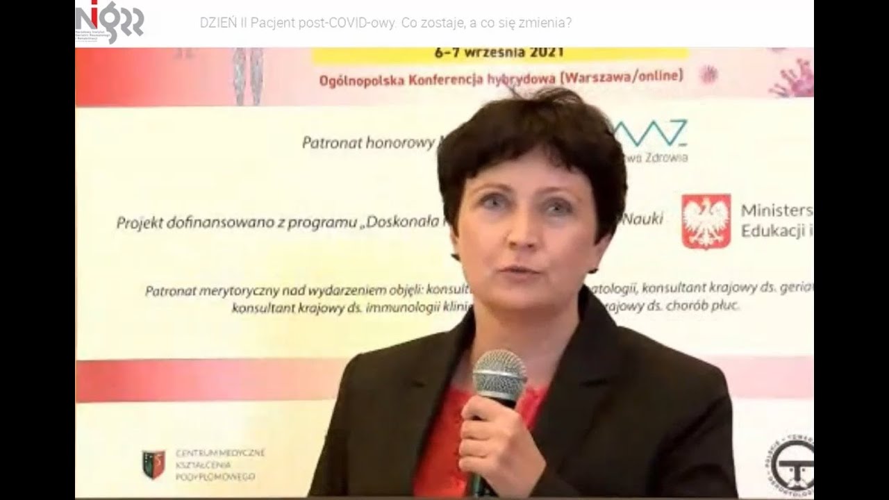 Odchylenia immunologiczne u pacjentów po przebytej chorobie Covid-19 dr hab. n. med. Joanna Makowska