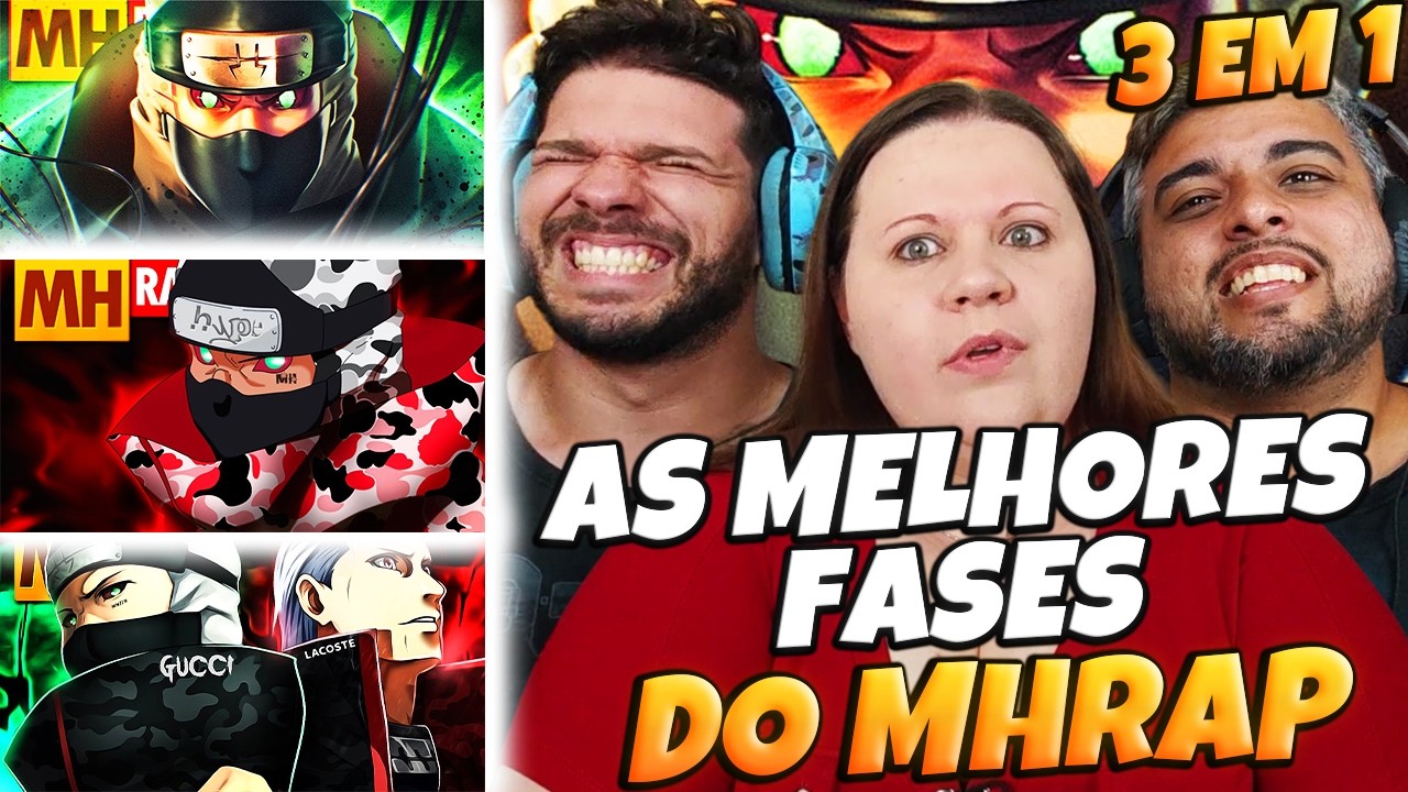 3 EM 1 DO KAKUZU | MHRAP | Hidan e Kakuzu 🙏🏼🤑 Ninja Rico 💰 Tipo Kakuzu 2 | FAMILY REACTS
