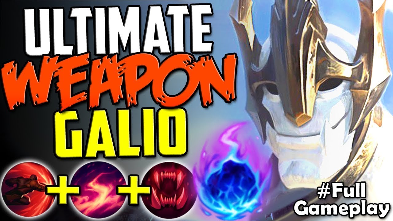 THE ULTIMATE WEAPON GALIO | New Runes Galio vs Maokai TOP Build RANKED SEASON 8 Gameplay