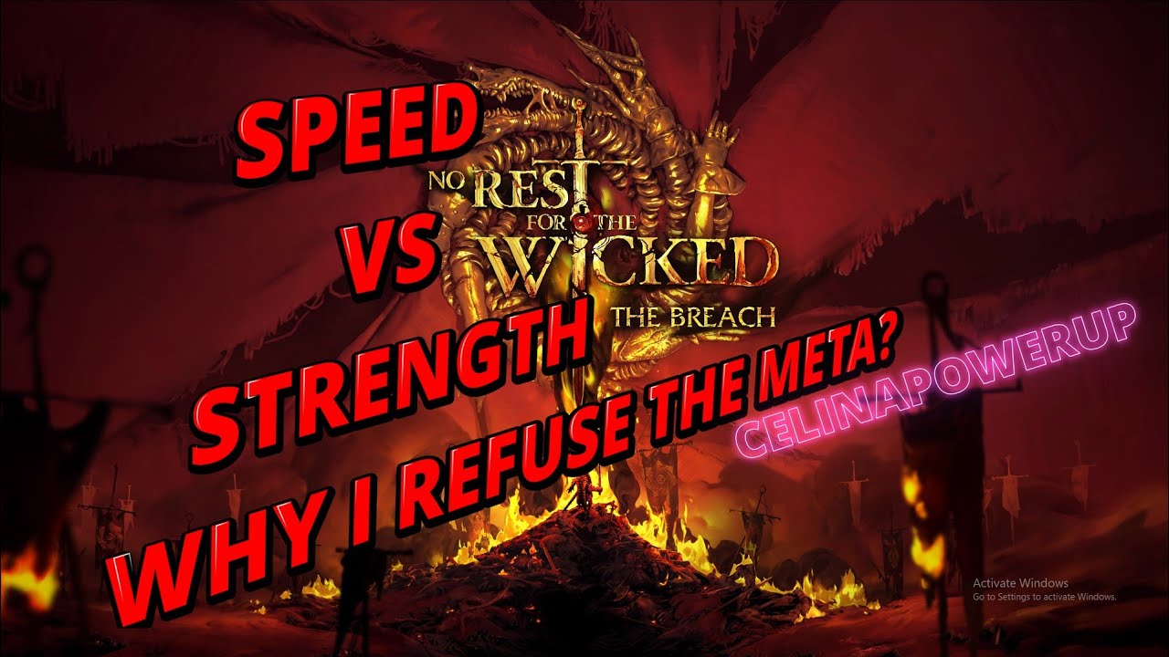 Speed vs Strength why i refuse the meta... #norestforthewicked