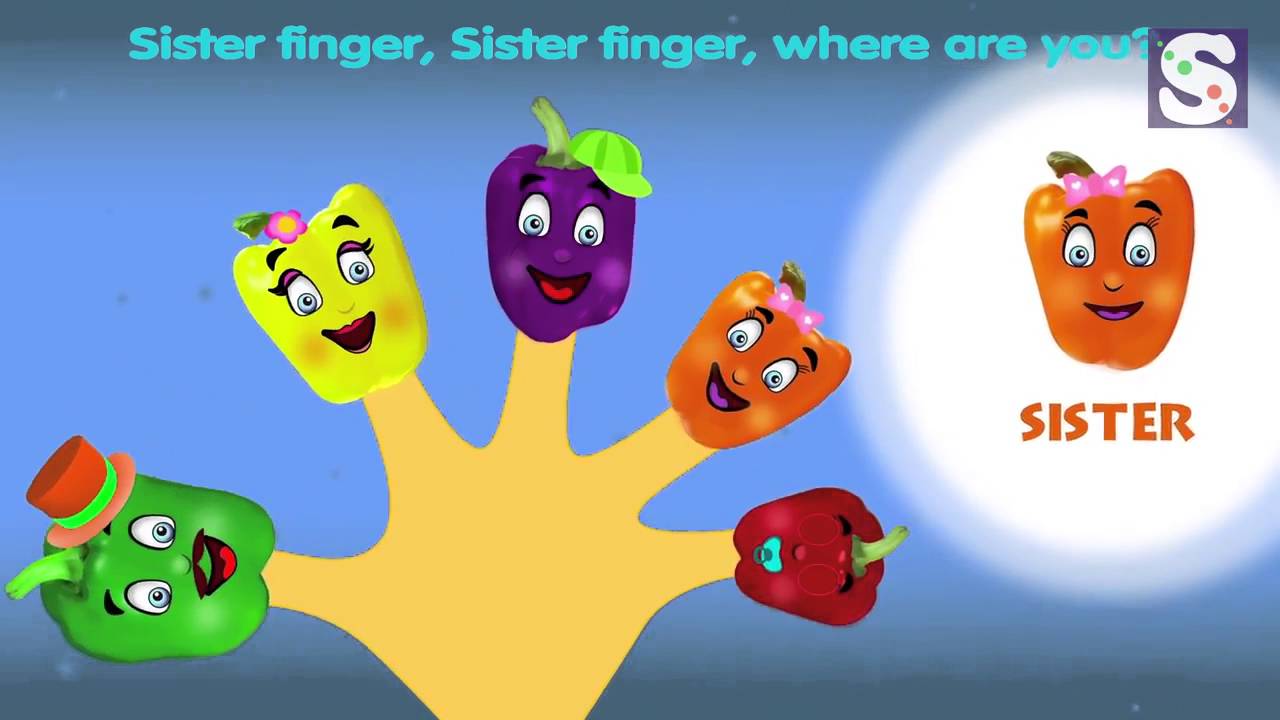 The Finger Family Capsicum Simple songs & Learning Nursery Rhymes & Songs For Children