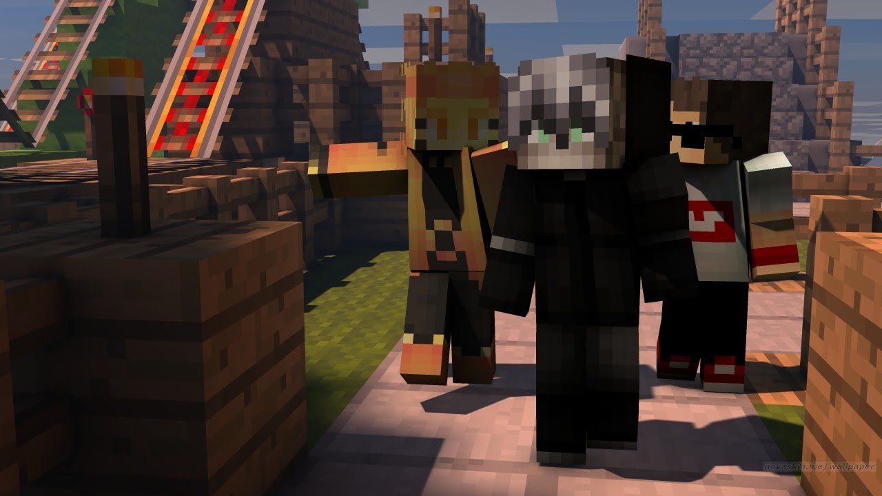 დაძაბული ტრიო მანდილი ft. NikaTMG & Boom | Minecraft BEDWARS