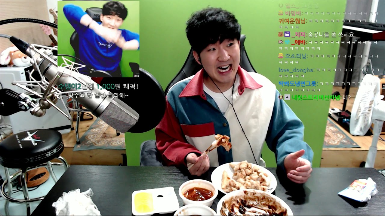 선바 스트리밍 20190218 짜장면ASMR 영어를쓰면죽는용사 극한해피롤