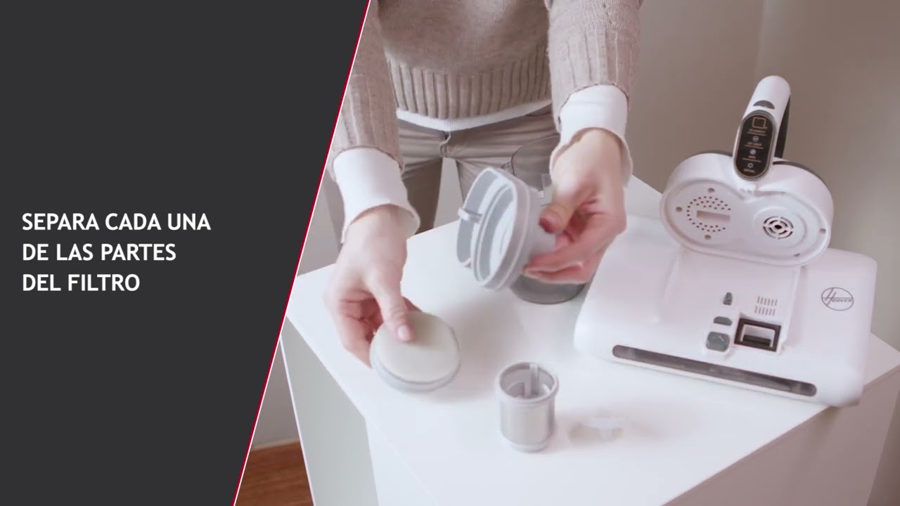 Hoover HMC5| Aspiradora de mano | Antiácaros y Bacterias | Mantenimiento del Depósito