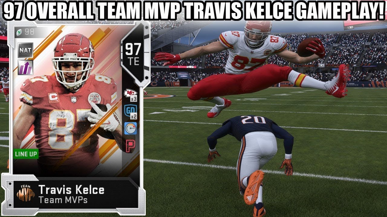 TEAM MVP TRAVIS KELCE GAMEPLAY! 97 TRAVIS KELCE IS A MONSTER! | MADDEN 19 ULTIMATE TEAM