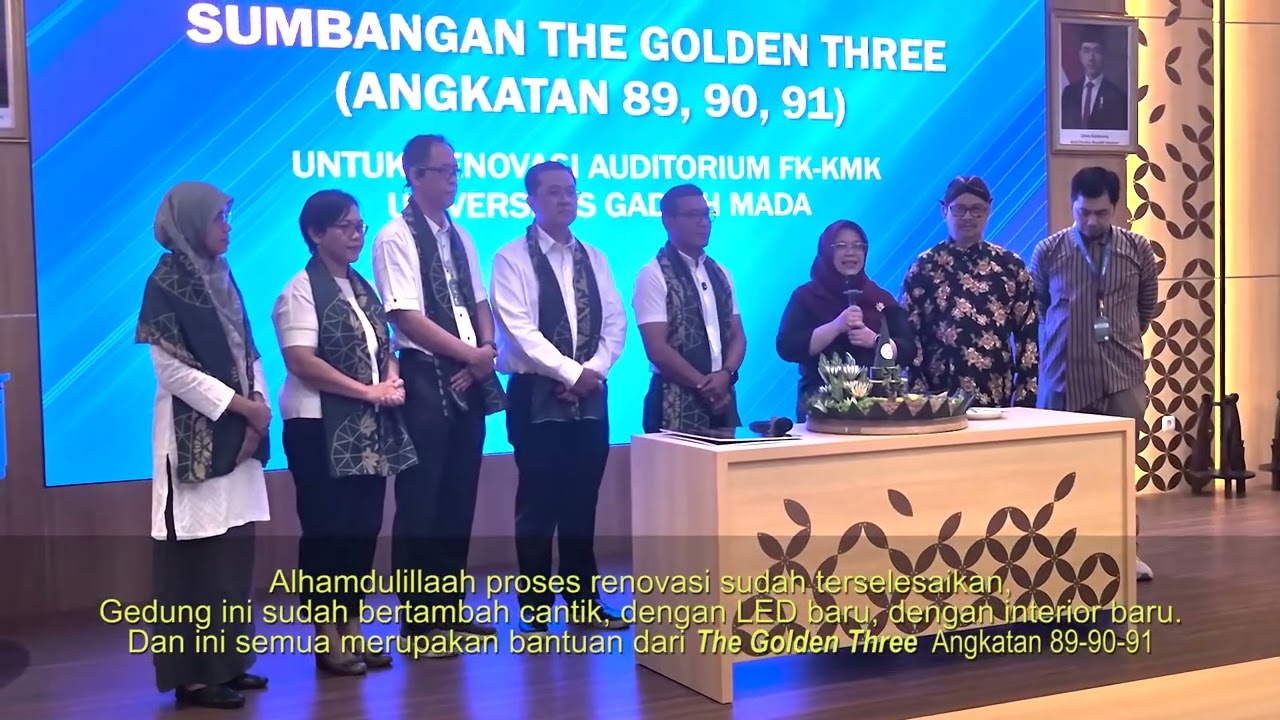 Charity The Golden Three untuk FK-KMK UGM