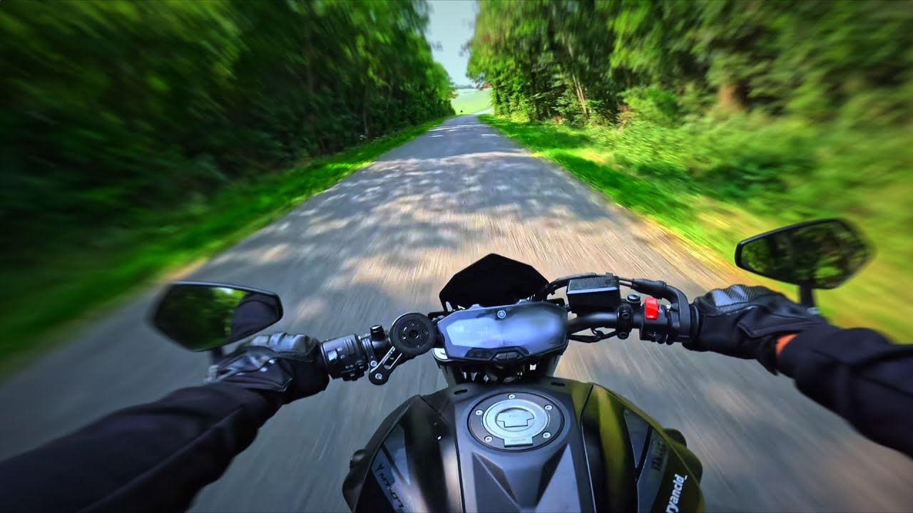 YAMAHA MT-07 - PURE SOUND - ARROW DARK THUNDER (NO DB KILLER) - 35KW/A2 [4K]