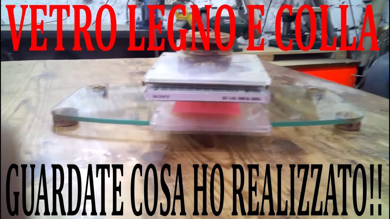 VETRO LEGNO E COLLA RICICLIAMO GUARDATE COSA HO REALIZZATO !!!
