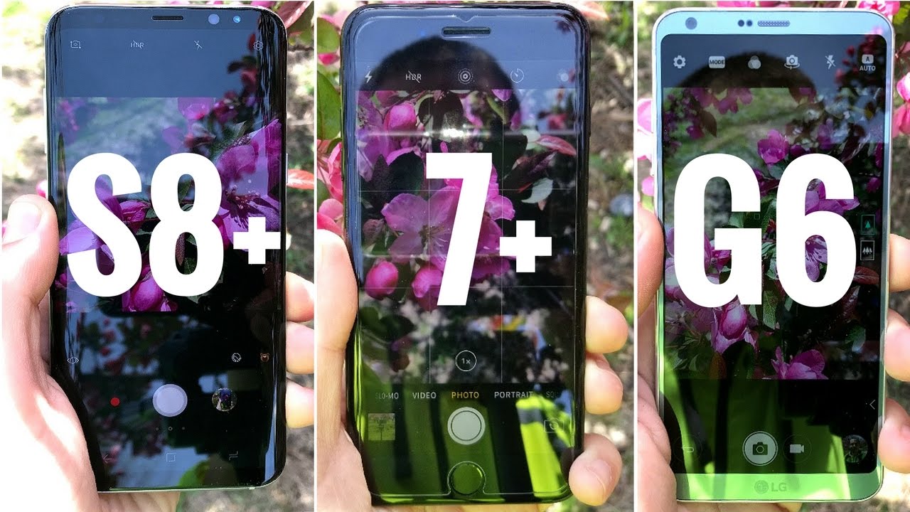 Galaxy S8 vs iPhone 7 plus vs LG G6 Camera Comparison!