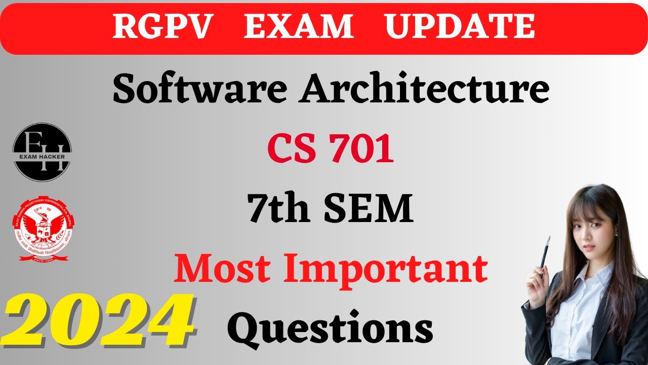 Software Architecture Top 20 Super Important Questions For rgpv exams   exam hacker | cs 701