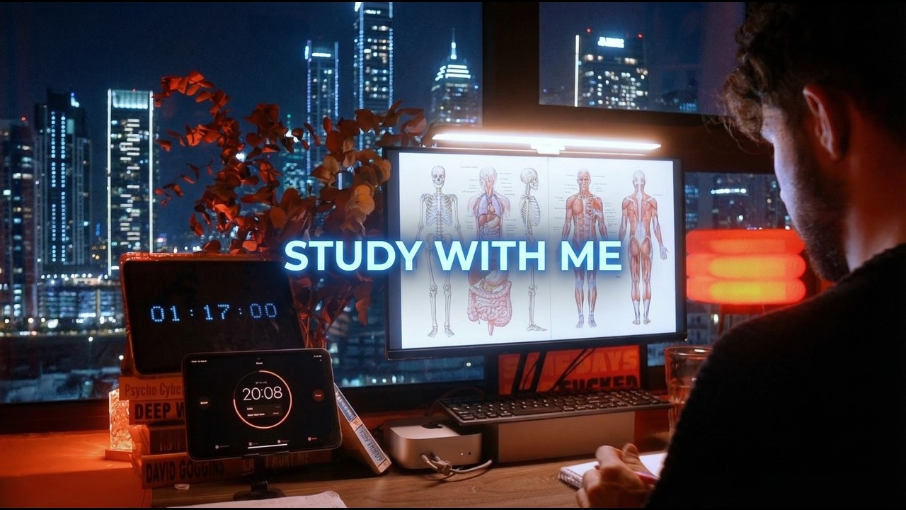 1-Hour Study With Me - Pomodoro, Medical Student, Hyperfocus