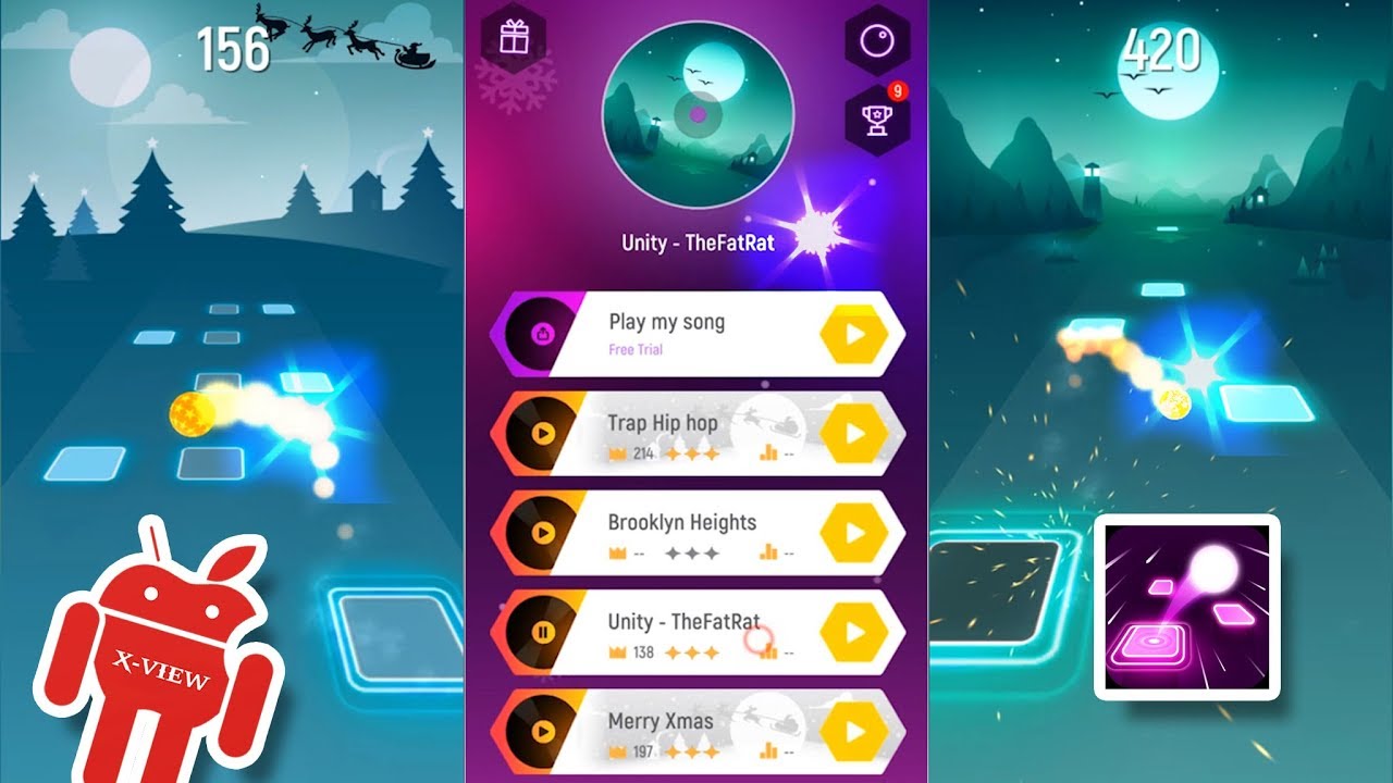 Tiles Hop: EDM Rush! Gameplay HD X-View 🎵🎵