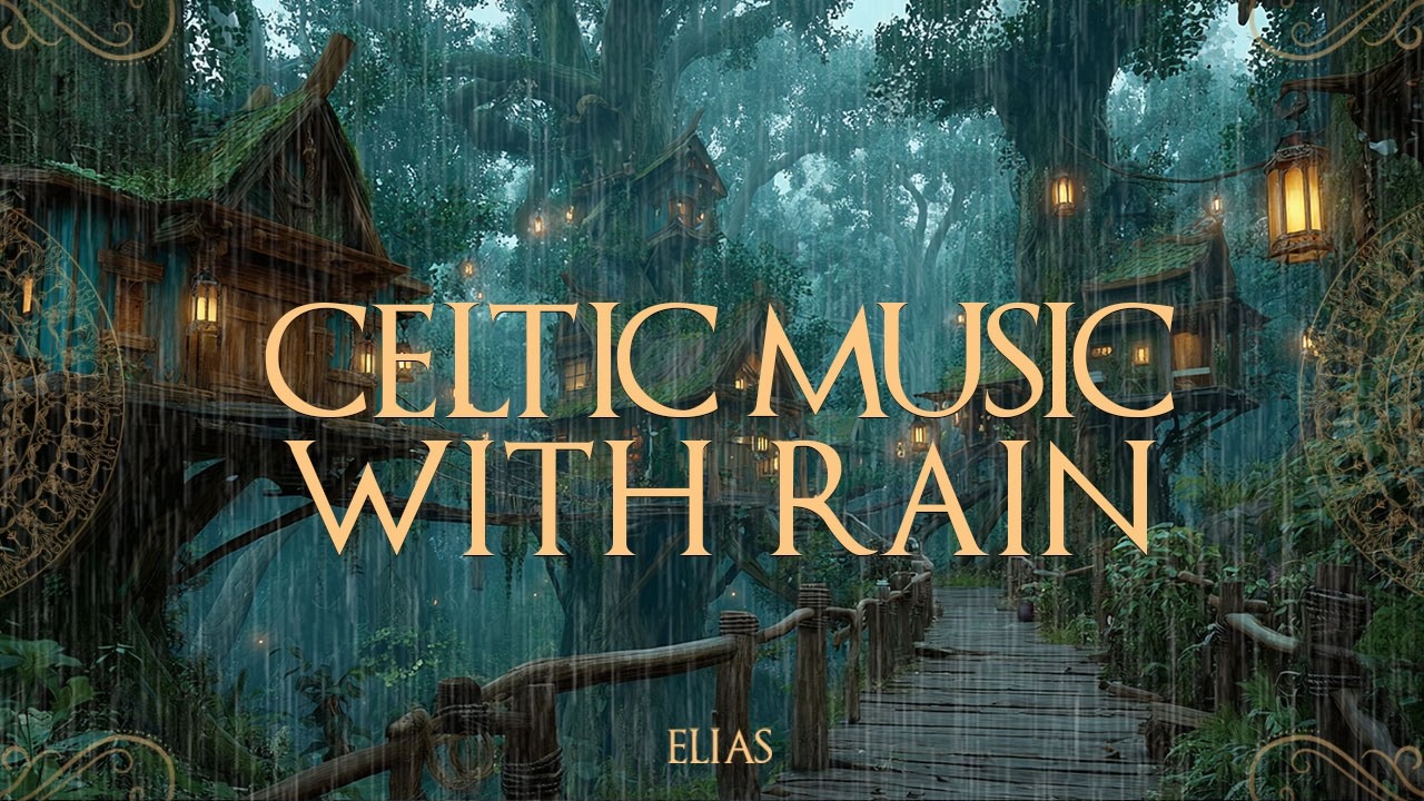 Medieval Celtic Rain Ambience – Soft Instrumental Music for Studying, Soothing Fantasy Sleep Music