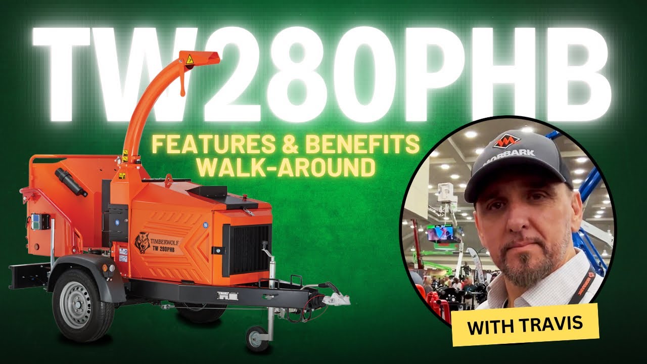 Features Walk-around of the Morbark TW 280PHB chipper.