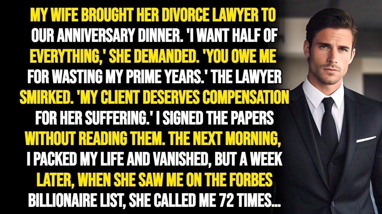 My Ex-Wife Called Me 72 Times After Divorce—Then She Discovered My Real Net Worth Was $3.2 Billion