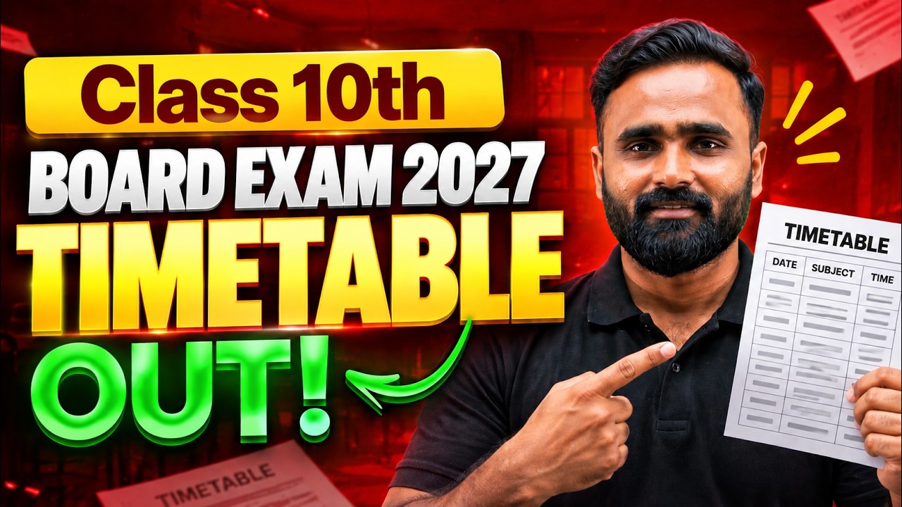 CLASS 10TH BOARD EXAM 2027 TIMETABLE OUT !!|BOARD EXAM 2027|PRADEEP GIRI SIR
