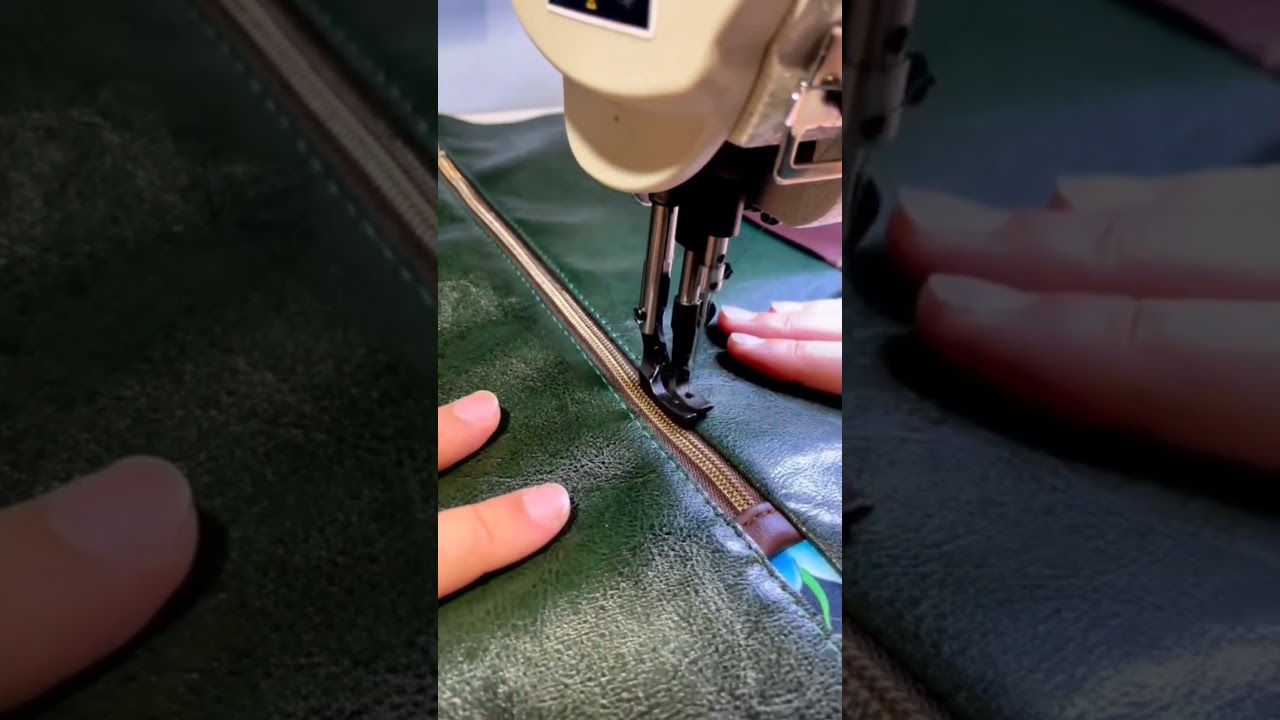 m&aacute;quina de coser doble arrastre. #shorts