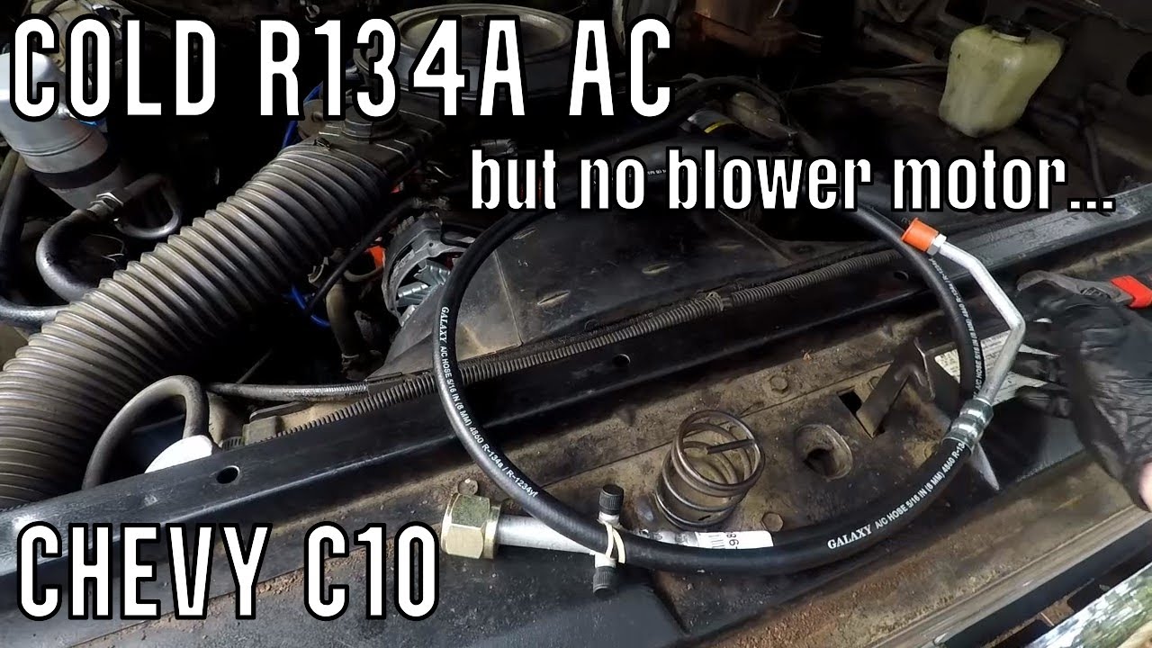 Chevy C10 AC Line Replacement + No Blower Motor Diagnosis