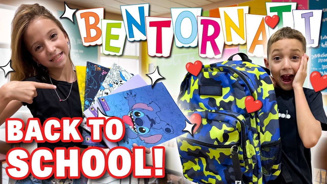 BACK TO SCHOOL ! ANDIAMO A COMPRARE TUTTO QUELLO CHE SERVE PER FIGLIACHIARA E FIGLIODIEGO! SCUOLA!