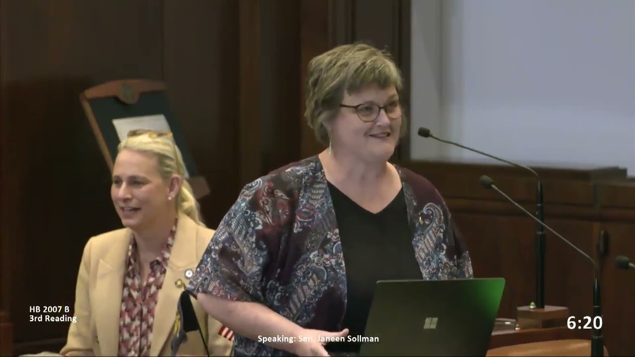 Senator Sollman carries SB 2007 for Summer Learning on the Senate Floor