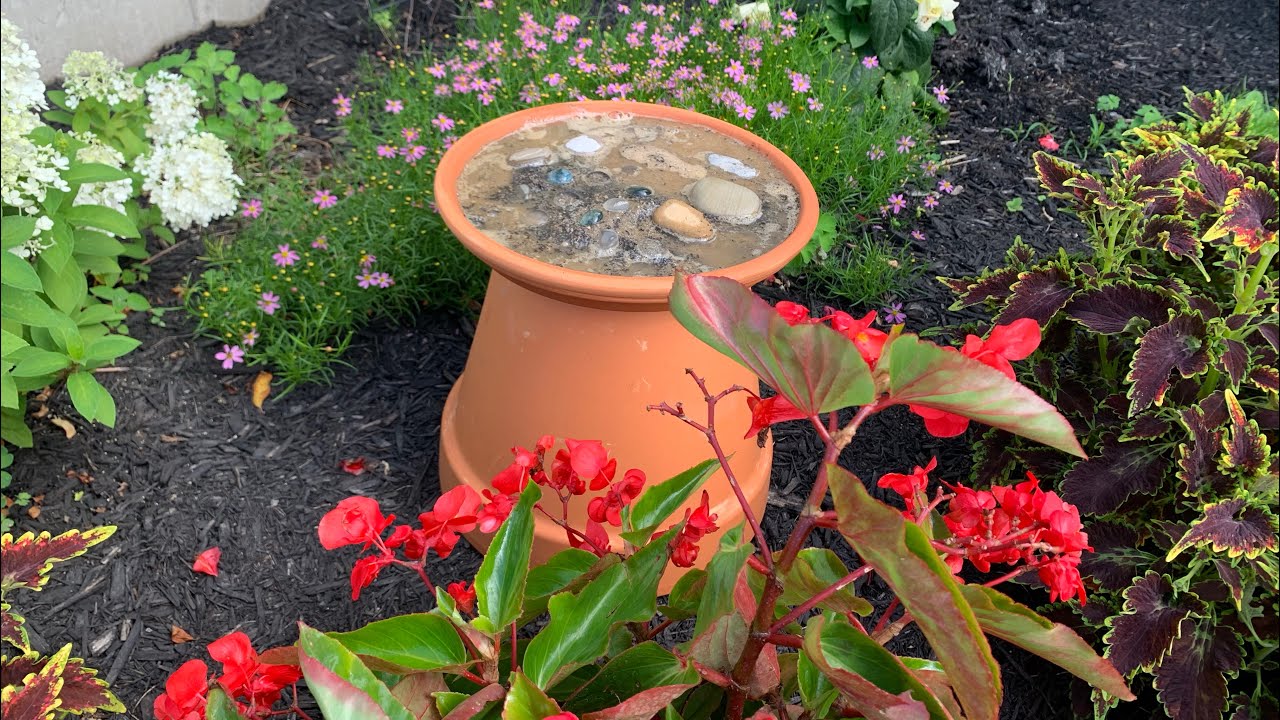 Making a sweet butterfly puddler to attract the pollinators to the garden