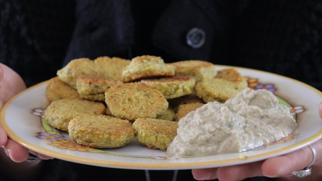 Babaganoush e falafel