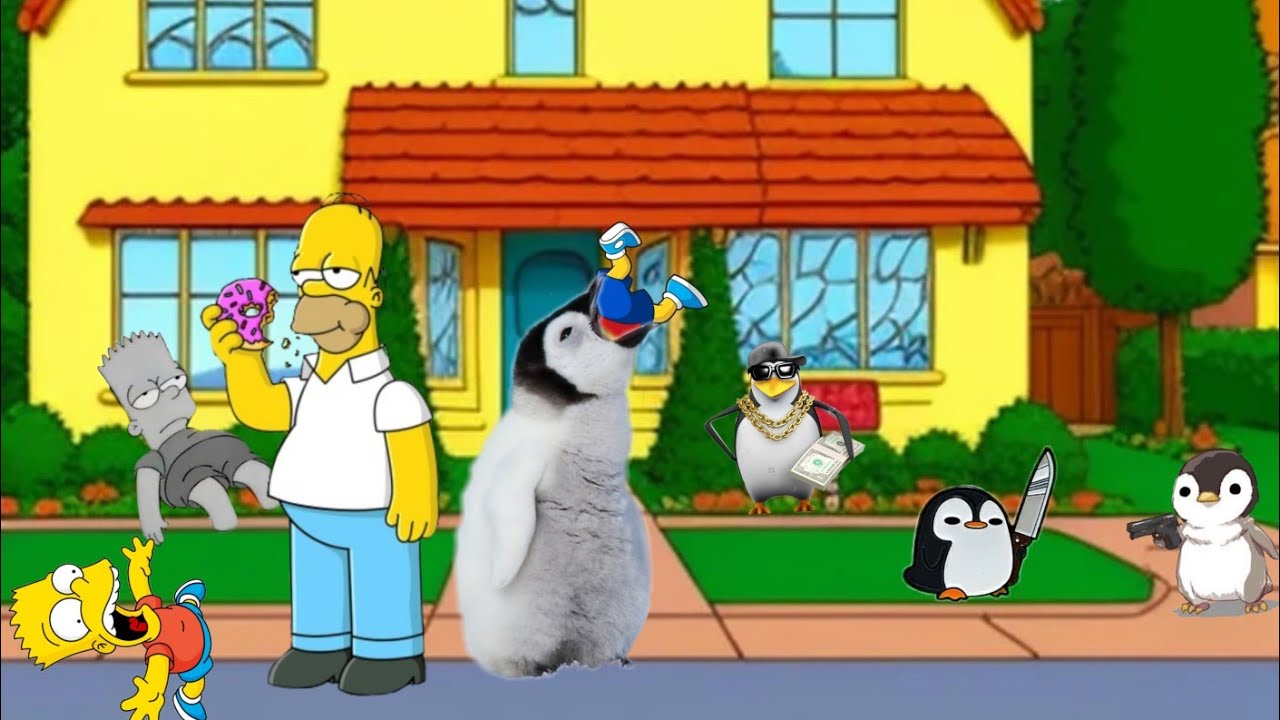 Eu joguei você vs home com pinguins#pinguins#Simpsons#Roblox#