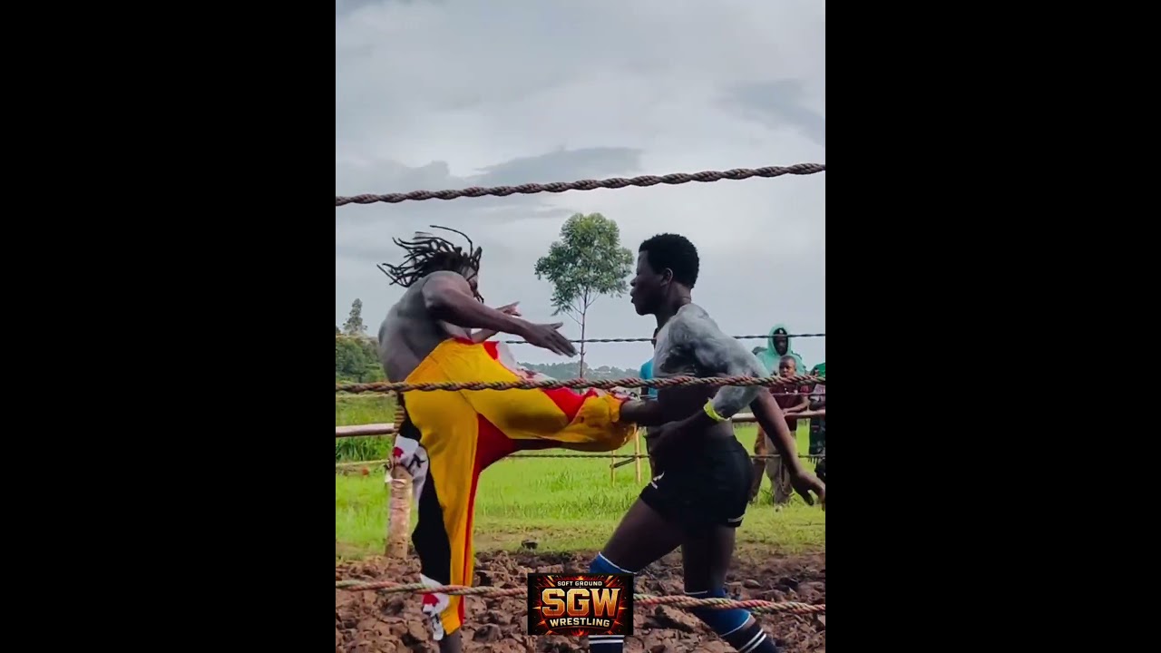 Грязевая борьба Уганды! Горячий темперамент 2026! #sgw #мотивация #wwe #рестлинг