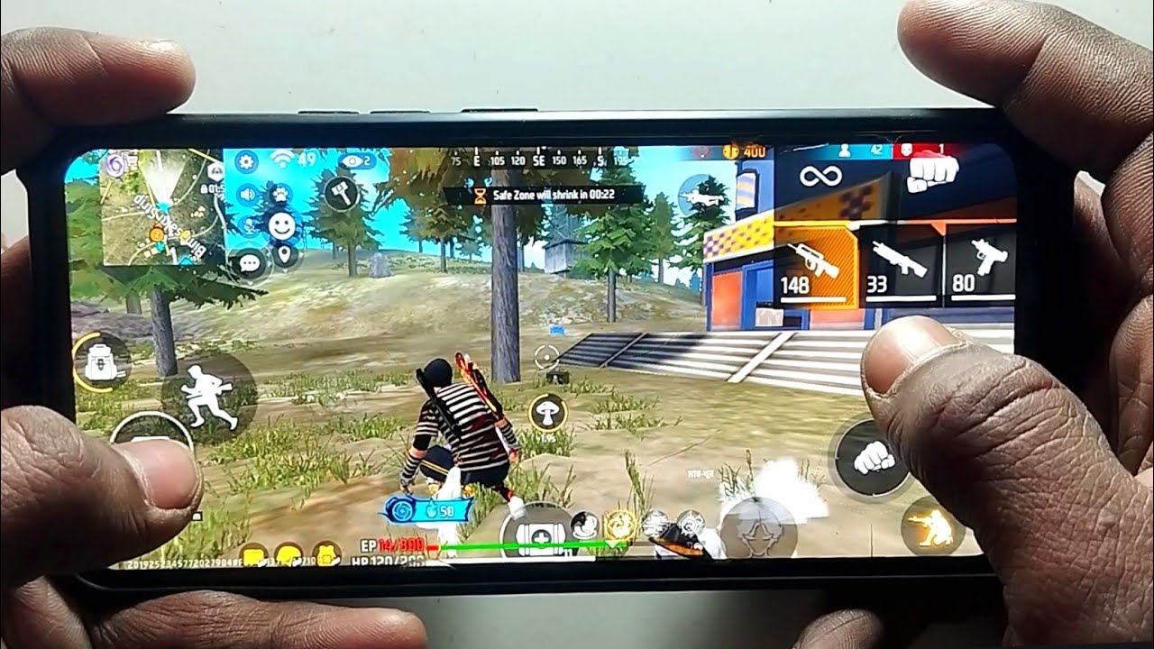Realme 8 Duo Vs Squad Gameplay Free Fire with 2 Finger Handcam 🫨
