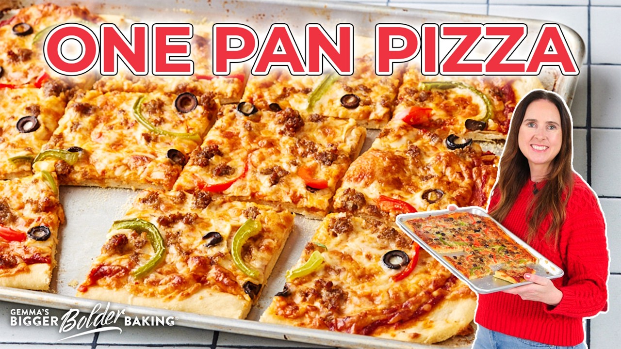 Sheet Pan Pizza (Crispy, Bakery-Style in One Pan)