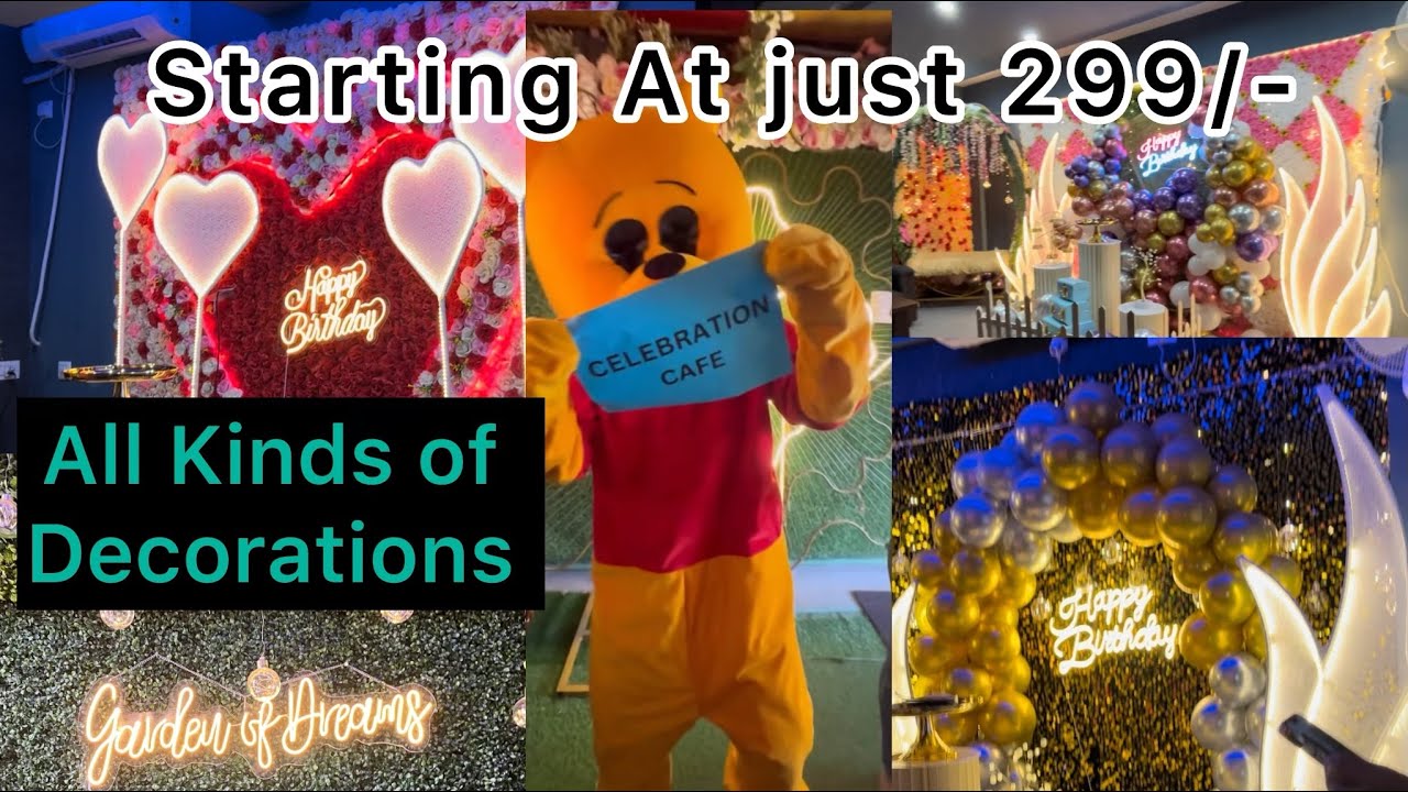 Reasonable Decorations Starting at just 299/- | GOD cafe | Garden of dreams| GOD| Decor in Bangalore