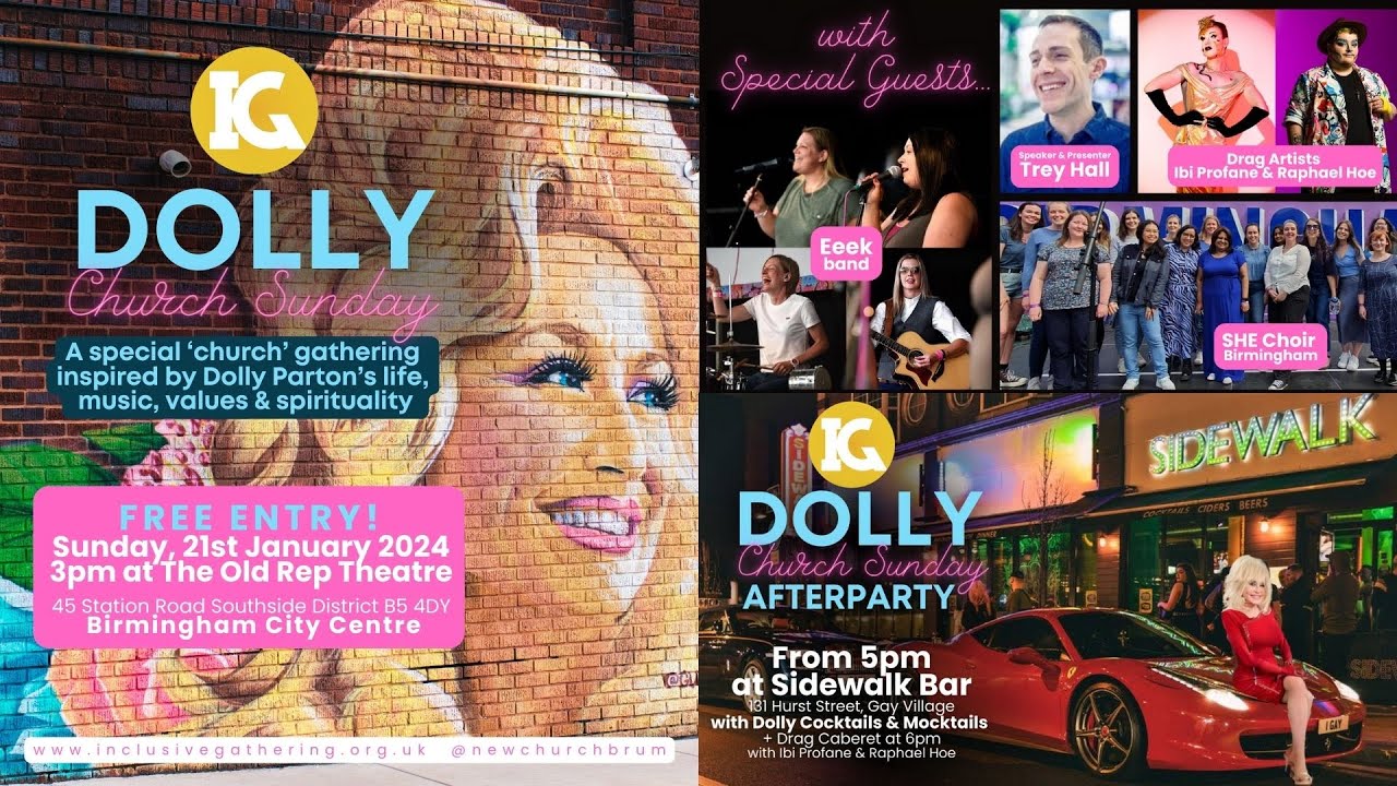 Dolly Church Sunday - 21 Jan 2024 at the Old Rep - Inclusive Gathering Birmingham