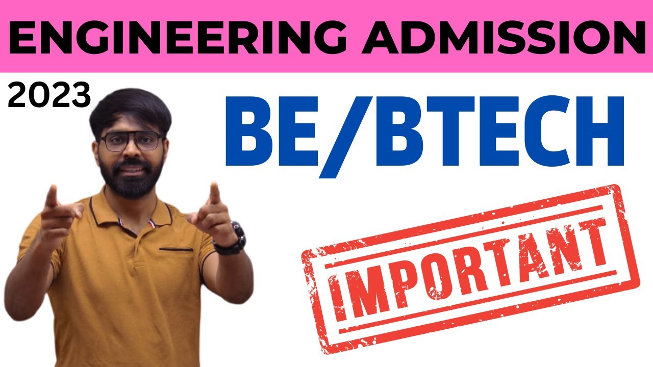 ACPC ENGINEERING ADMISSION | BE/B.TECH 2023 | IMPORTANT