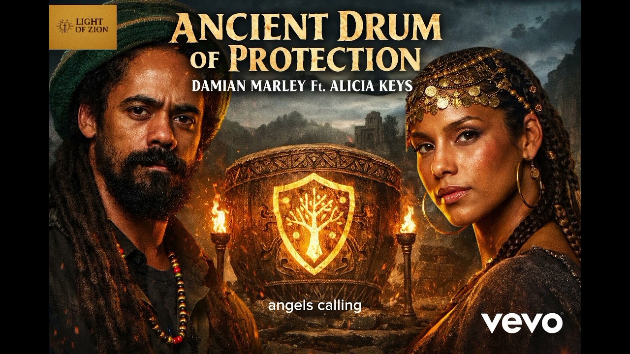 Damian Marley ft Alicia keys - Ancient drum of protection ( official light of Zion Gospel reggae)