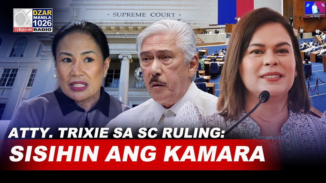 It's the action of the House — Atty. Trixie kung sino sisihin sa SC ruling vs VP Sara impeachment