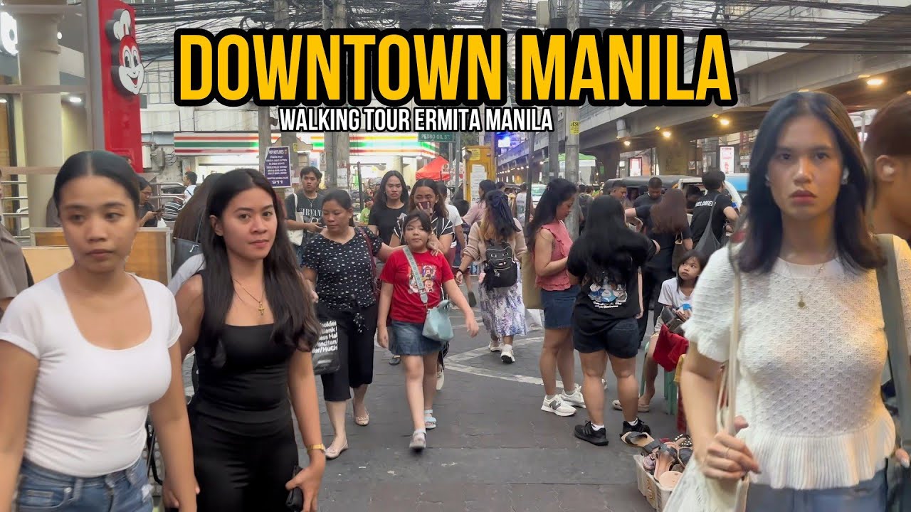 DOWNTOWN MANILA CITY PHILIPPINES | Walking Tour in Ermita Manila