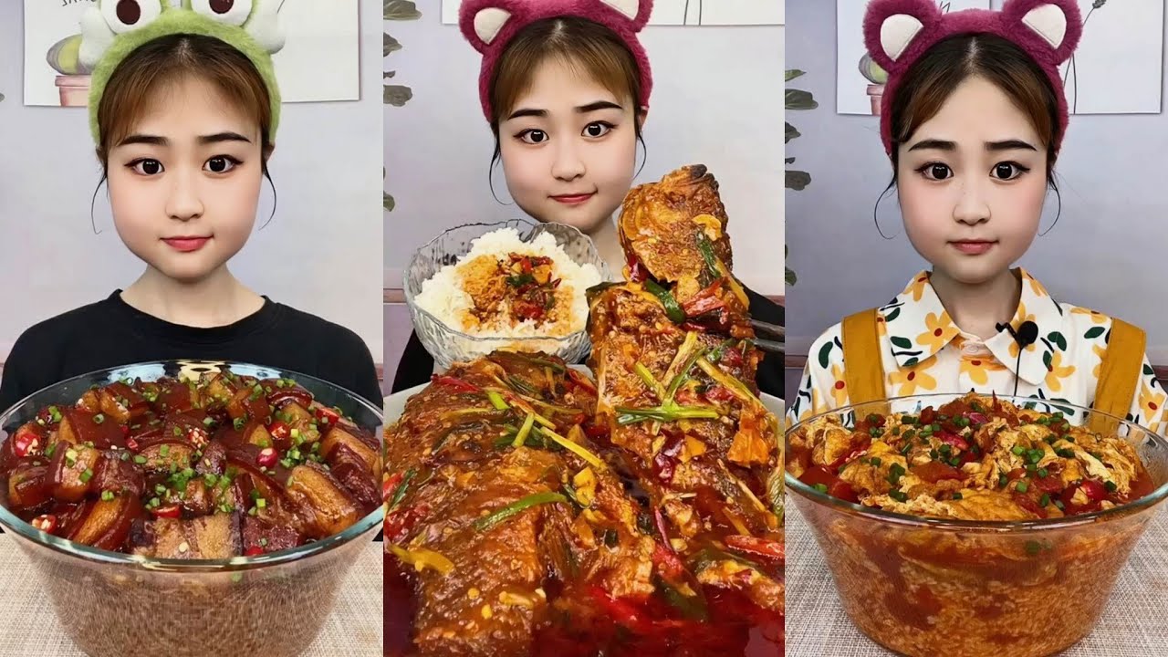 ASMR | 통수육과불닭볶음밥 먹방 | 생선카레와흰쌀밥 먹방 | 삼겹살와볶음밥 먹방 | 중국먹방/해물볶음밥 | 돼지고기과밥 먹방 | 다양한 음식 먹방