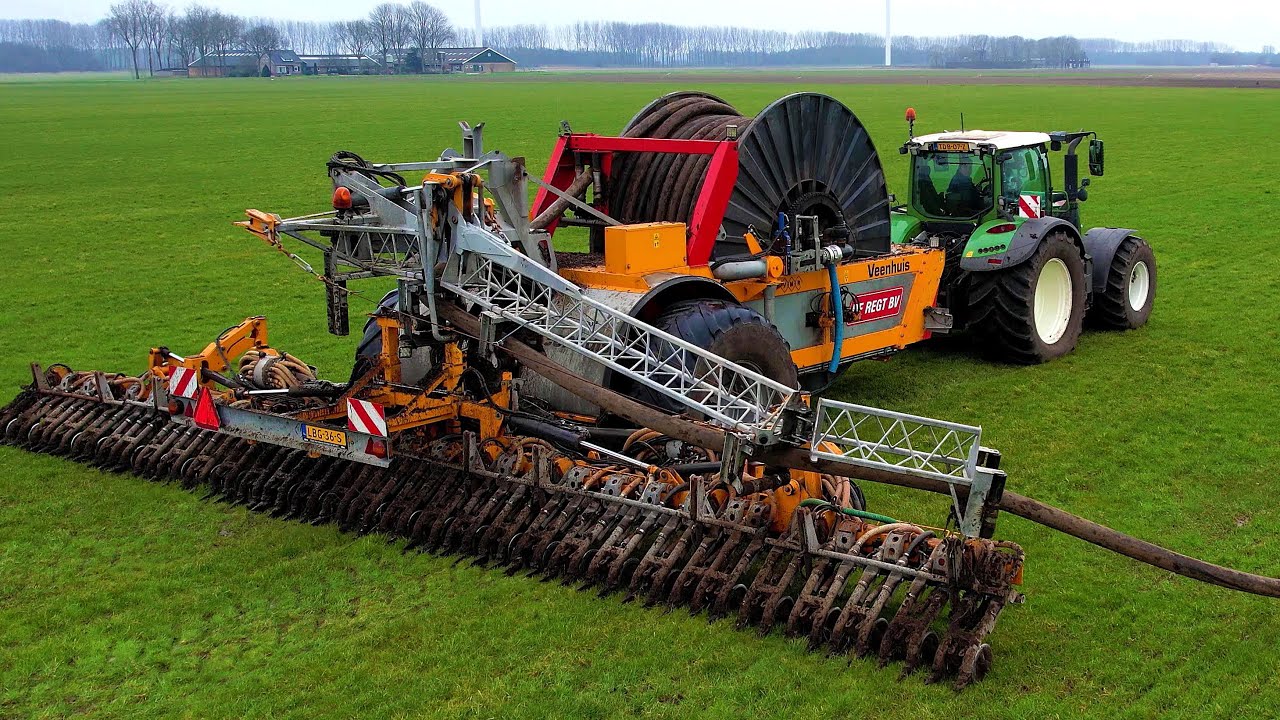 Sleepslang mest injecteren | Drag hose slurrysystem | Gülleverschlauchen | Fendt | Veenhuis Rotomax