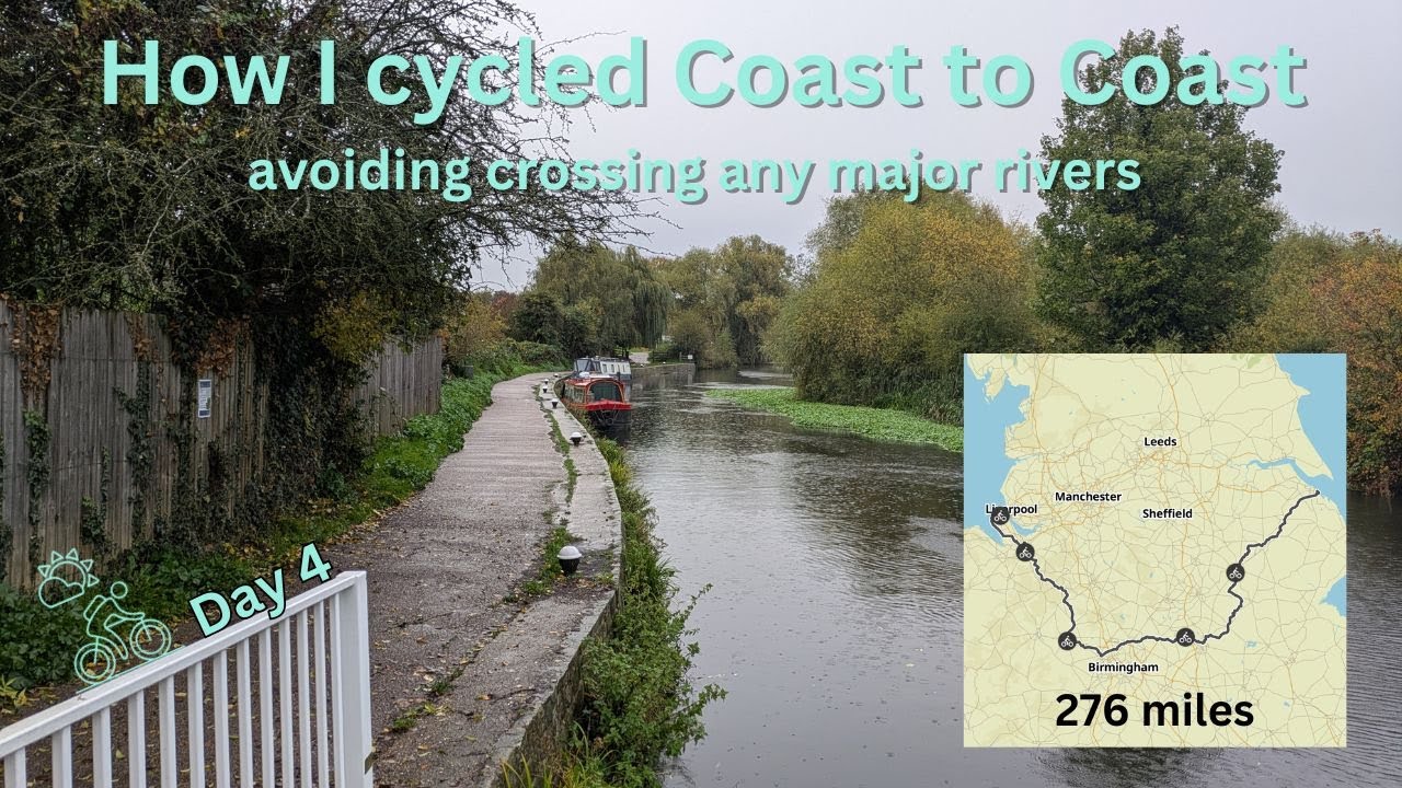 How I cycled coast to coast avoiding crossing any major UK river - day 4 (stormy weather)