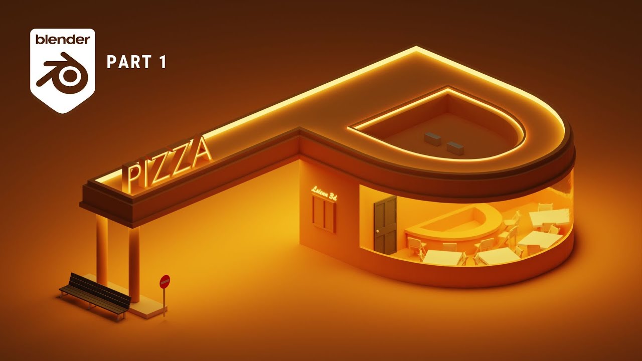 PIZZA HOUSE in BLENDER | Blender Beginner Tutorial | PART 1
