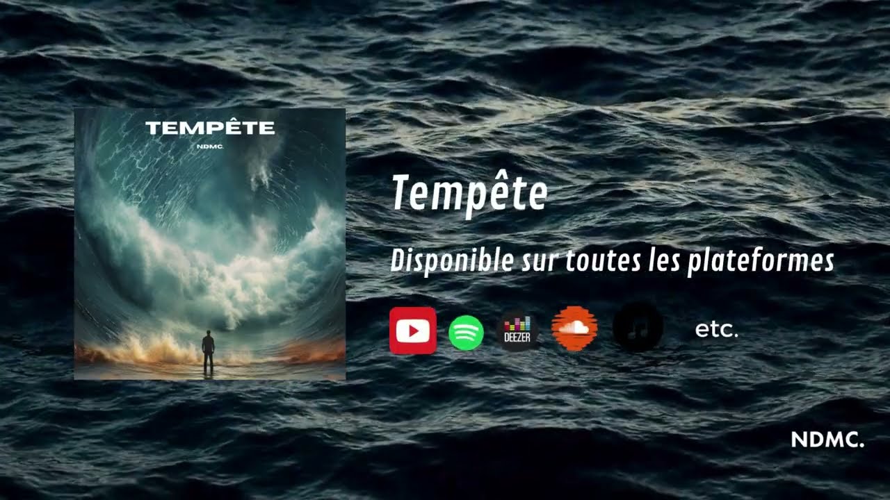 NDMC.  - TEMP&Ecirc;TE 🌊 [Lyrics vid&eacute;o]