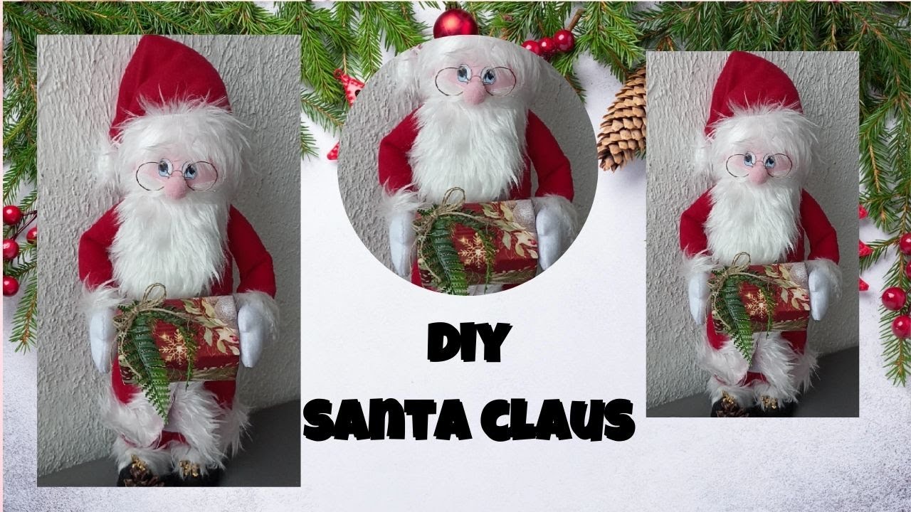 SANTA CLAUS con tubos de CARTÓN reciclados para Decorar en Navidad  /DIY para NAVIDAD 🎄☃⛄