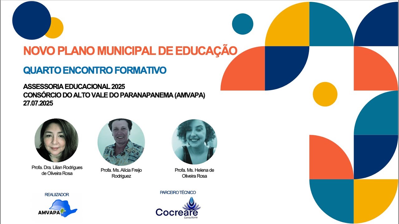 Novo Plano nacional de Educação 2025-2035.  Câmara Técnica de Educação | Amvapa Educa| 27.8.2025
