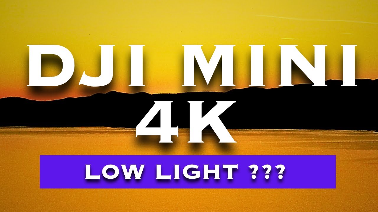 Best DJI MINI 4K Footage at SUNSET and LOW LIGHT