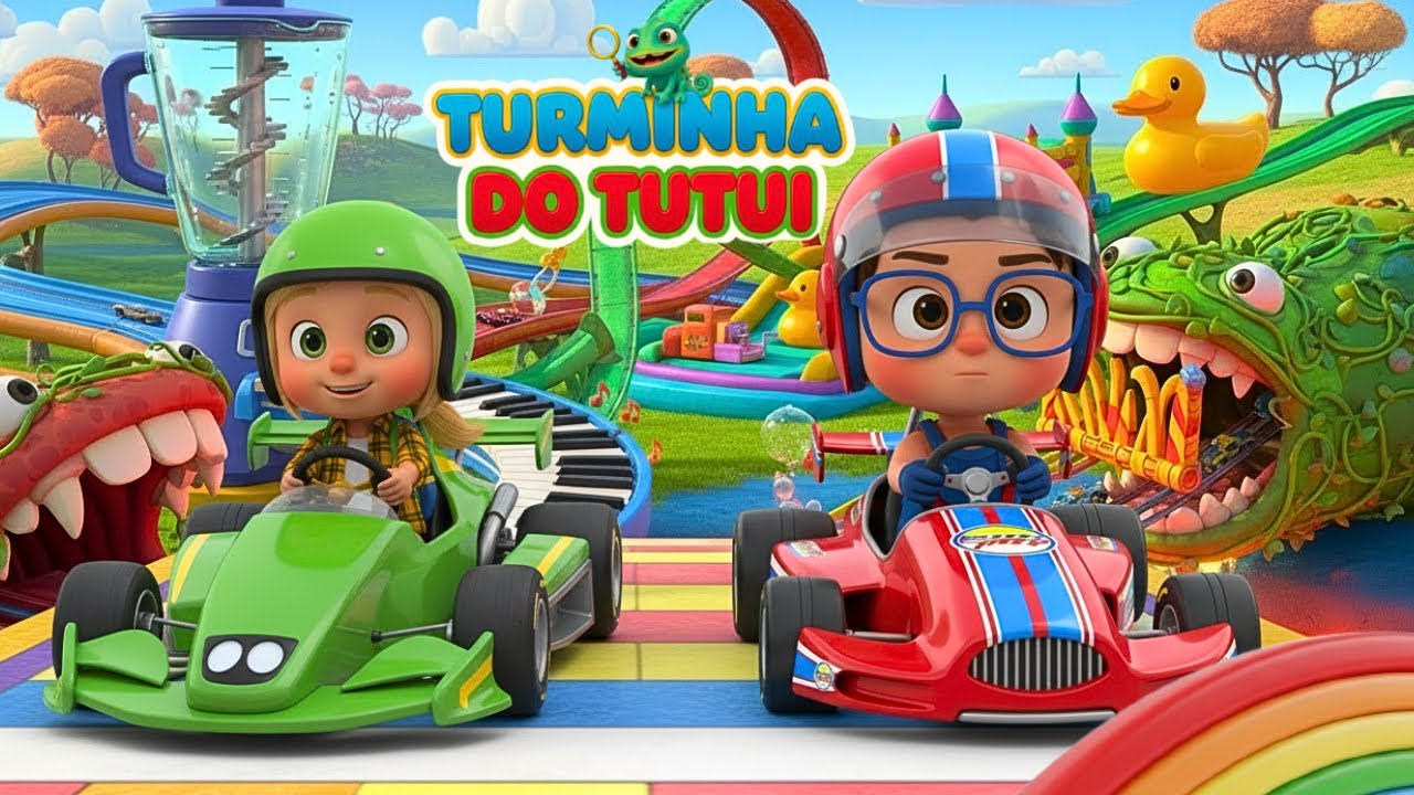 Corrida Divertida de Carrinhos | Música Infantil Divertida | Turminha do Tutui