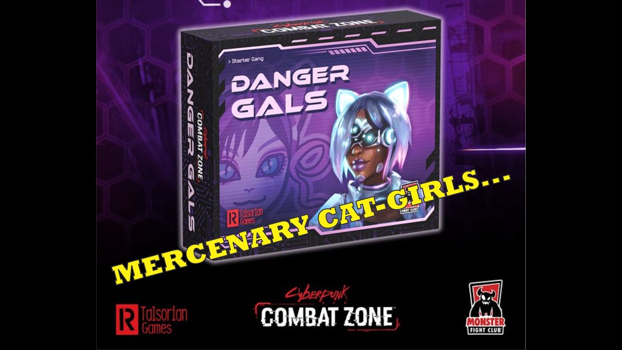 Cyberpunk Red Combat Zone Danger Gals Gang Miniatures Review